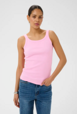 Kaffe Carna Tank Top in Pink Frosting