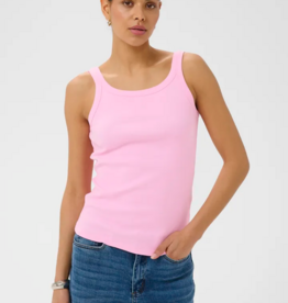 Kaffe Carna Tank Top in Pink Frosting