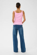 Kaffe Carna Tank Top in Pink Frosting