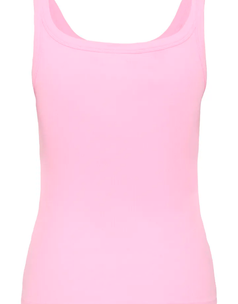 Kaffe Carna Tank Top in Pink Frosting