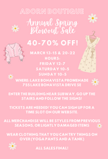 Adorn Boutique Warehouse Sale Spring 2026