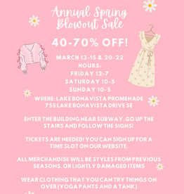 Adorn Boutique Warehouse Sale Spring 2026