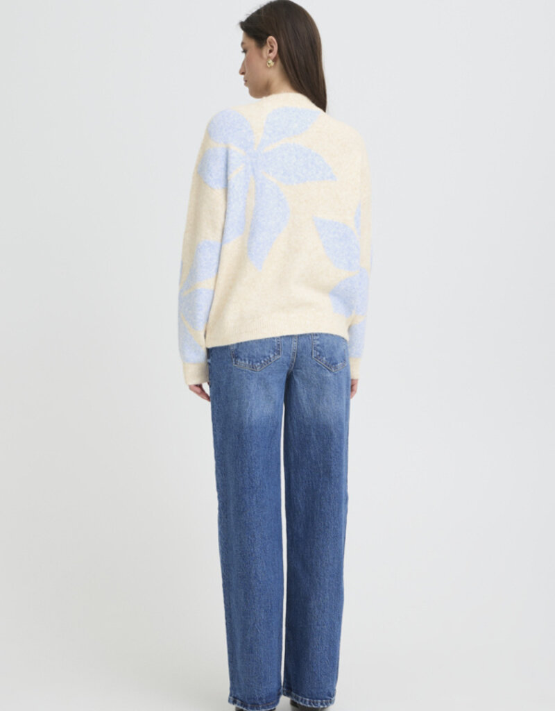 B.Young Omea Flower Jumper in Della Robbia Blue Flower