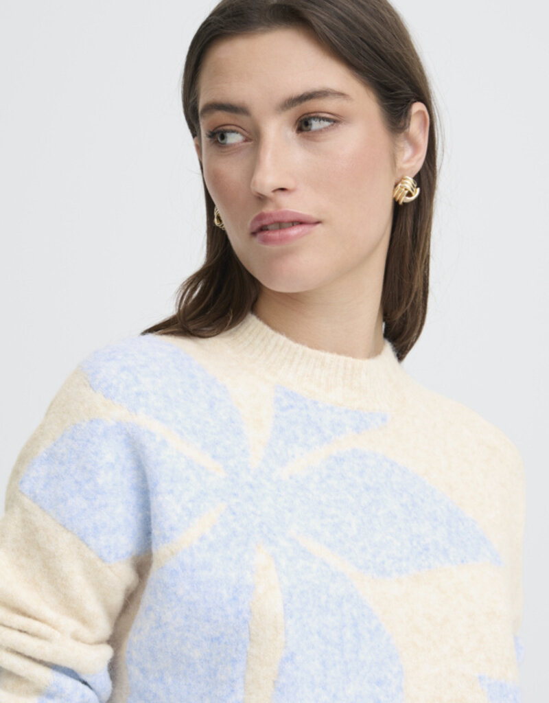 B.Young Omea Flower Jumper in Della Robbia Blue Flower