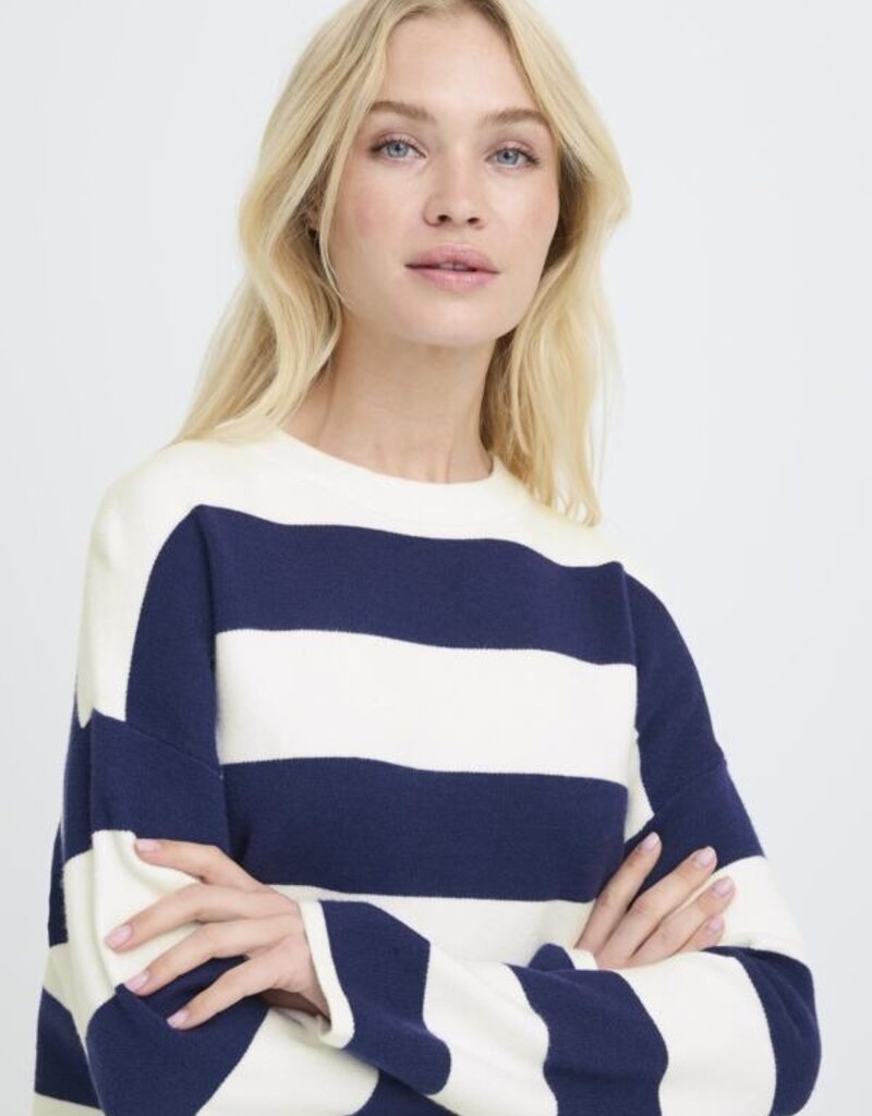 B.Young Otari Stripe Jumper in Blue Stripe