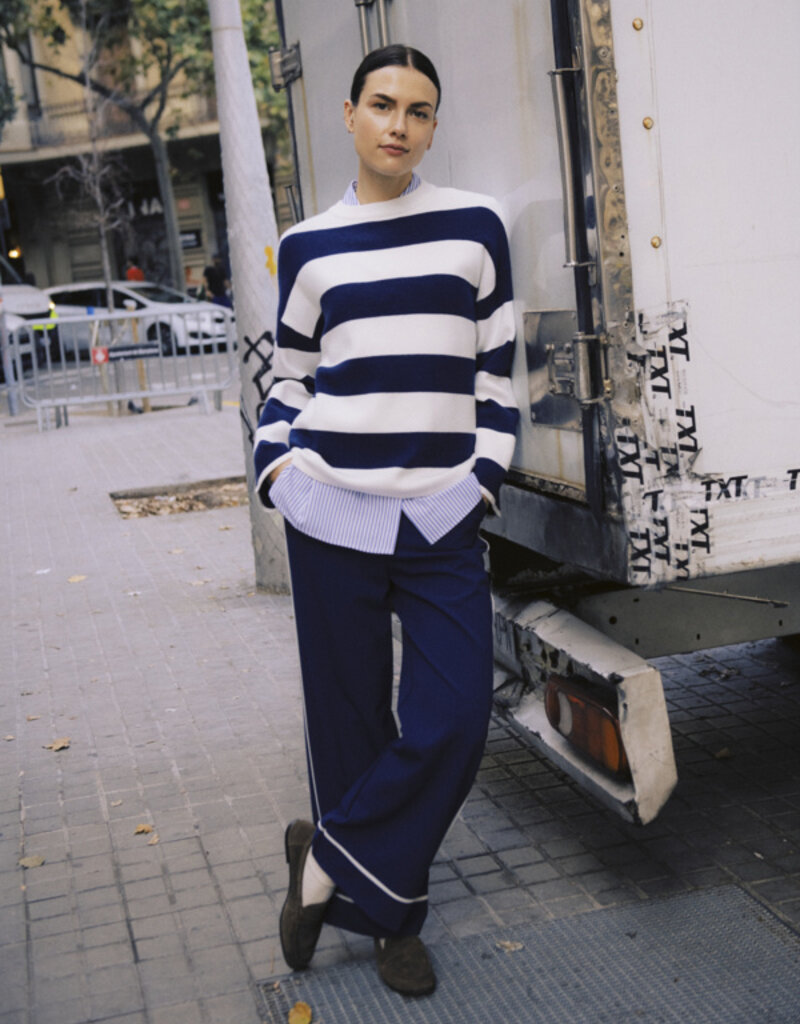 B.Young Otari Stripe Jumper in Blue Stripe