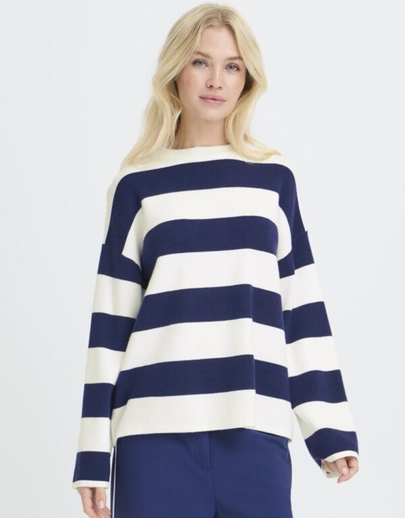 B.Young Otari Stripe Jumper in Blue Stripe
