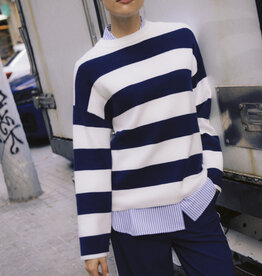 B.Young Otari Stripe Jumper in Blue Stripe *Only One Left - Large*