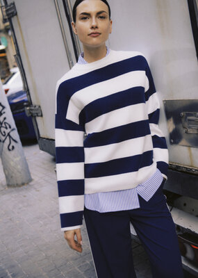 B.Young Otari Stripe Jumper in Blue Stripe *Only One Left - Large*