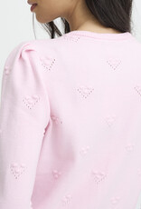 B.Young Manina Structure Cardigan in Parfait Pink