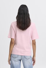 B.Young Rollo Crew Neck T-Shirt in Roseate Spoonbill Pink