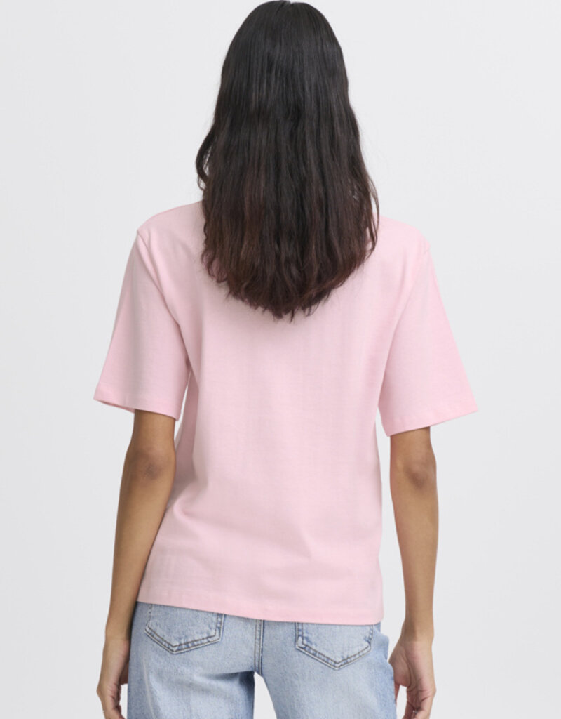 B.Young Rollo Crew Neck T-Shirt in Pink