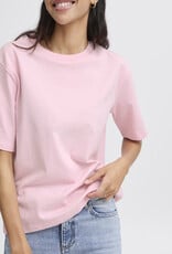 B.Young Rollo Crew Neck T-Shirt in Roseate Spoonbill Pink