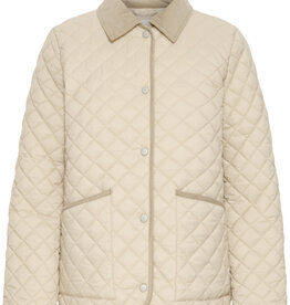 B.Young Berta Quilted Cordouroy Collar Jacket
