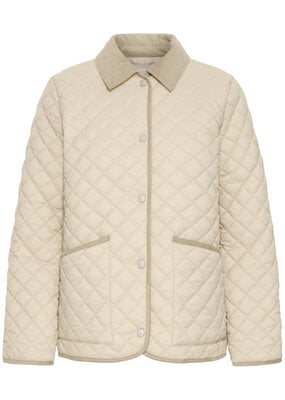B.Young Berta Quilted Cordouroy Collar Jacket