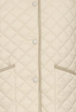 B.Young Berta Quilted Cordouroy Collar Jacket in Oyster