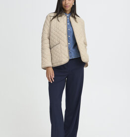 B.Young Berta Quilted Cordouroy Collar Jacket