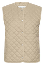 B.Young Berta Quilted Vest in Chinchilla