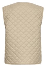 B.Young Berta Quilted Waistcoat in Chinchilla