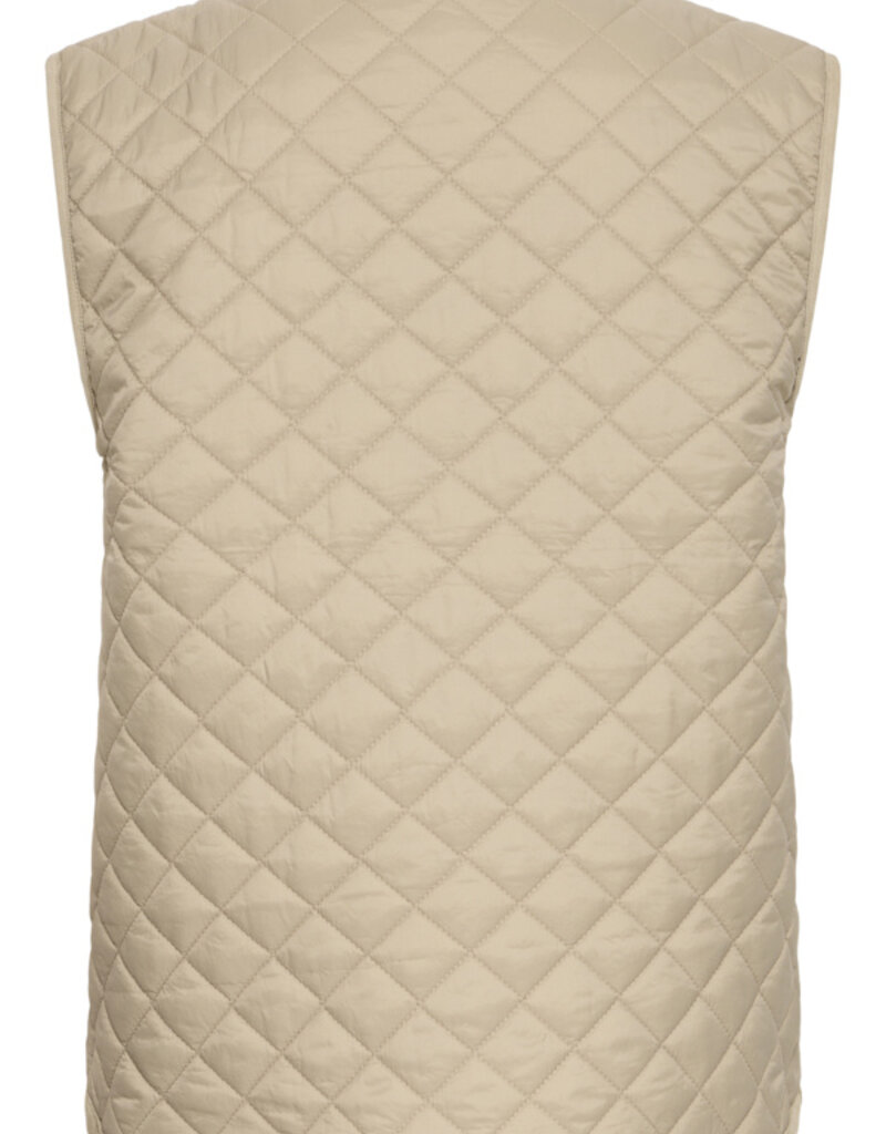 B.Young Berta Quilted Vest in Chinchilla