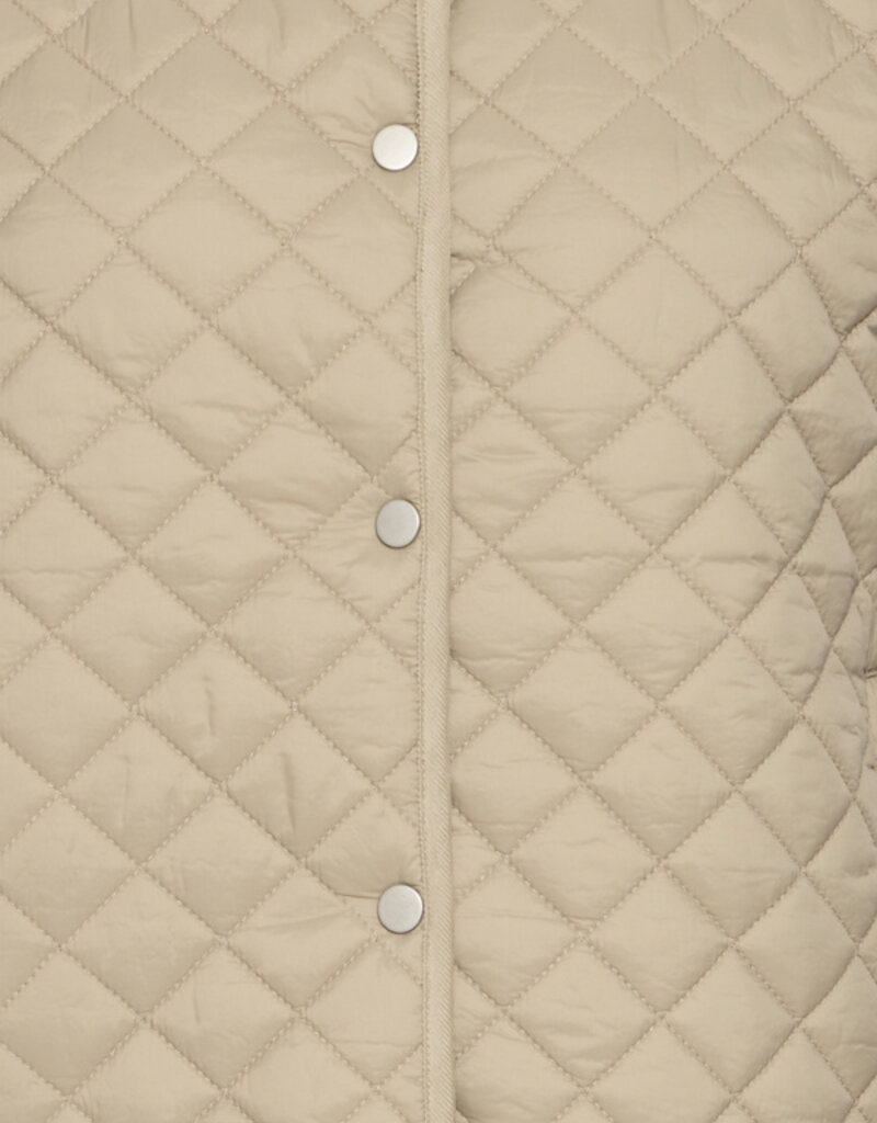 B.Young Berta Quilted Vest in Chinchilla