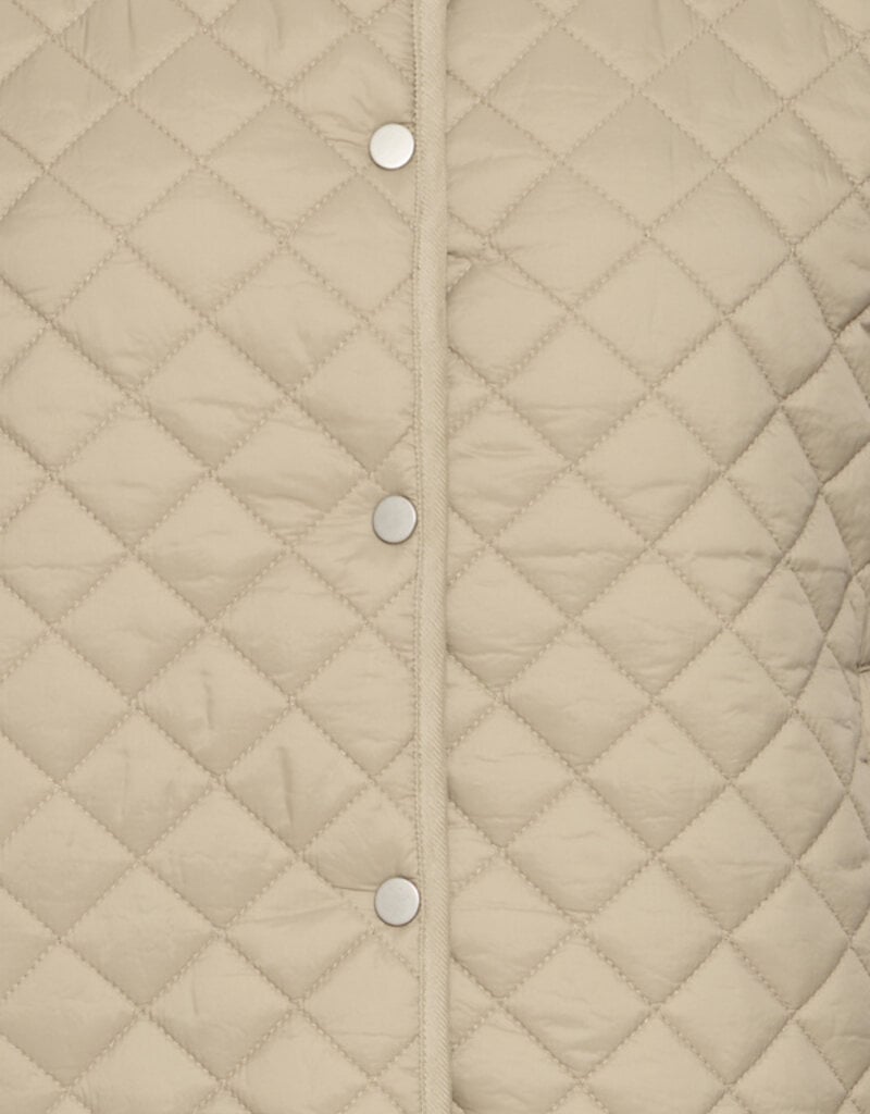 B.Young Berta Quilted Waistcoat in Chinchilla