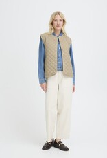 B.Young Berta Quilted Vest in Chinchilla