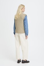 B.Young Berta Quilted Vest in Chinchilla