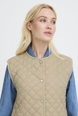 B.Young Berta Quilted Waistcoat in Chinchilla
