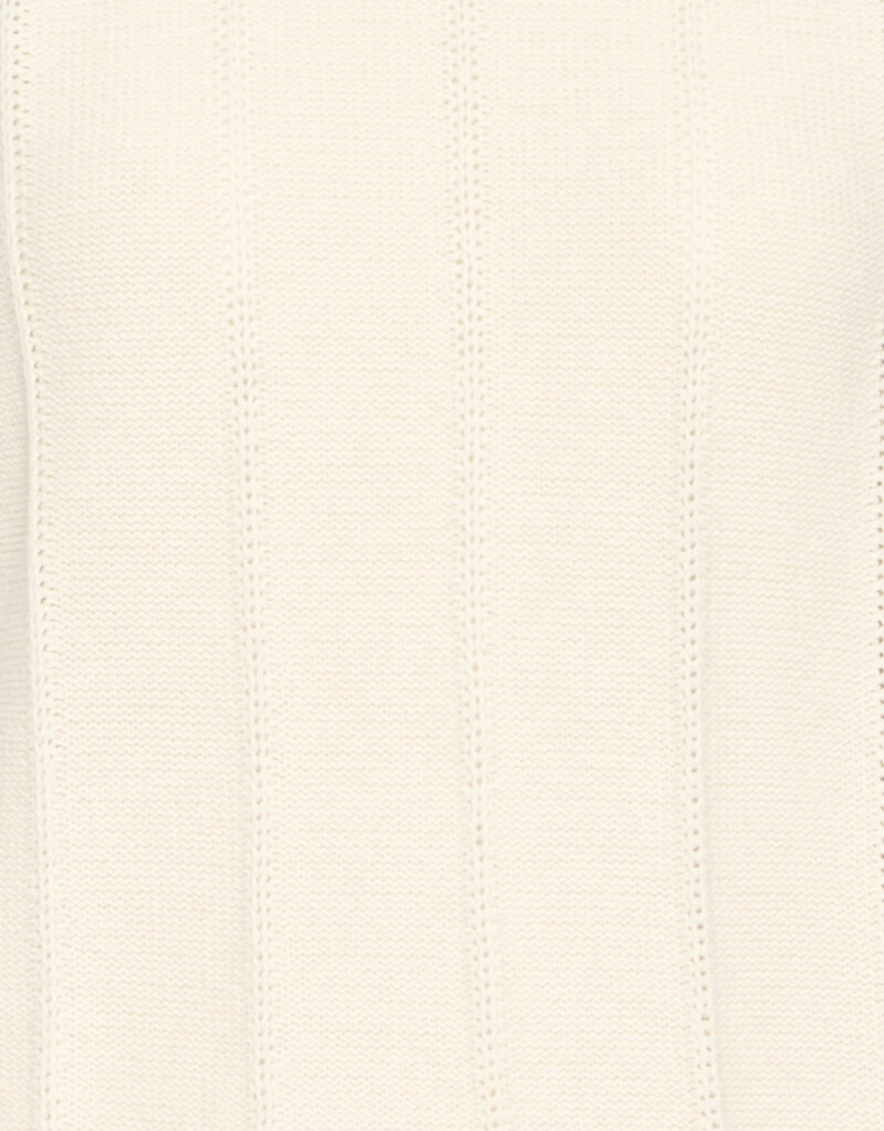 ICHI Demue 100% Cotton Knit Pullover in Birch