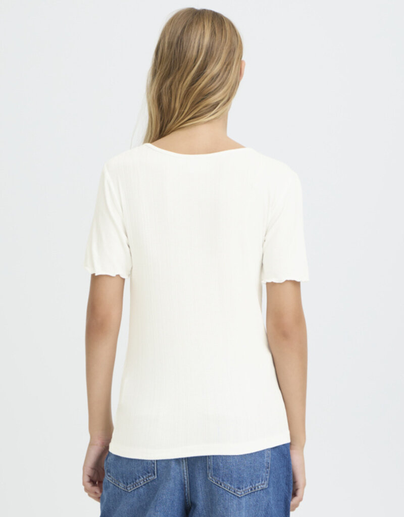 ICHI Cella T-Shirt in Cloud Dancer