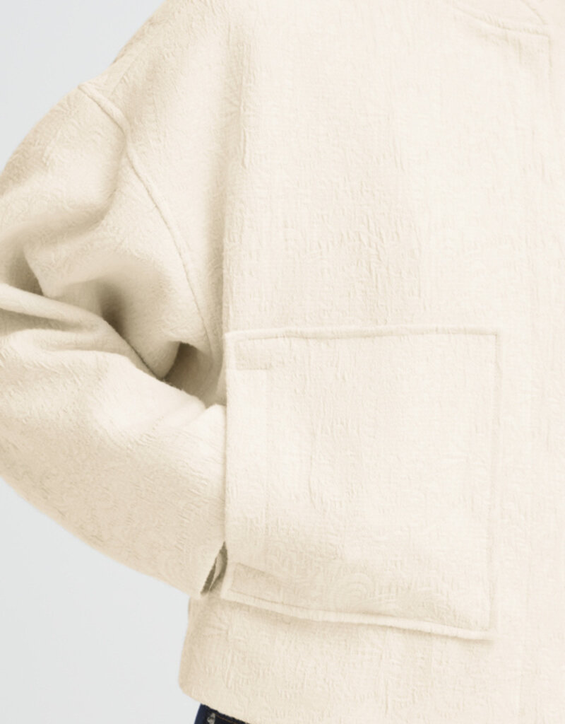 ICHI Fapora Jacket with Patch Pockets in Birch