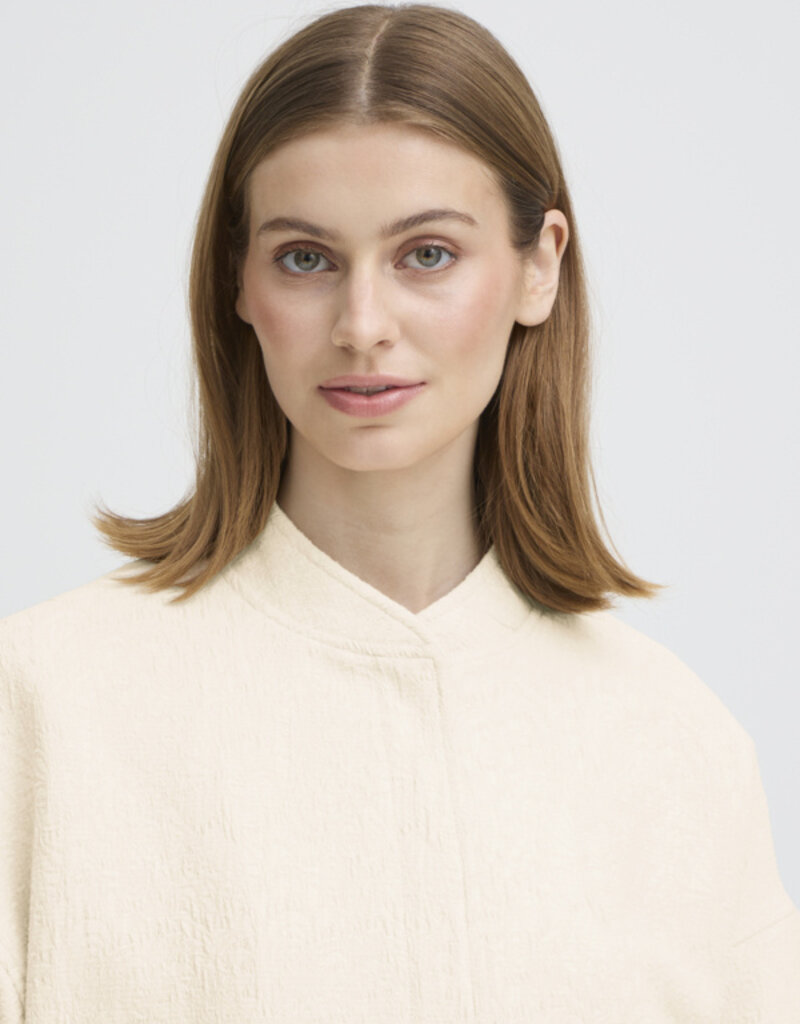 ICHI Fapora Jacket with Patch Pockets in Birch