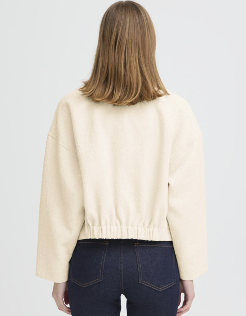 ICHI Fapora Jacket with Patch Pockets in Birch