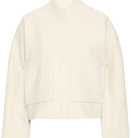 ICHI Fapora Jacquard Jacket with Patch Pockets