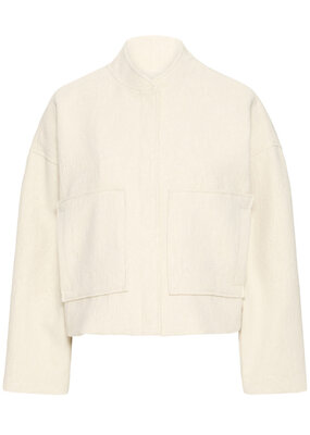ICHI Fapora Jacquard Jacket with Patch Pockets