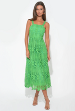 Adelyn Rae Alice Lace Midi Dress in Matcha Green