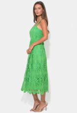 Adelyn Rae Alice Lace Midi Dress in Matcha Green