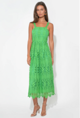 Adelyn Rae Alice Lace Midi Dress in Matcha Green