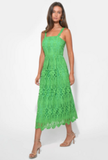 Adelyn Rae Alice Lace Midi Dress in Matcha Green