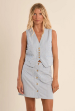 Molly Bracken Spencer Stripe Denim Vest