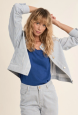 Molly Bracken Stephanie Stripe Denim Jacket