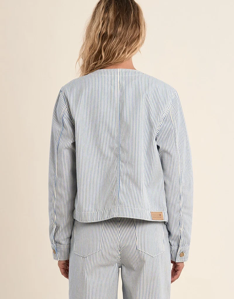 Molly Bracken Stephanie Stripe Denim Jacket