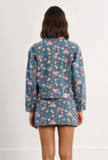 Molly Bracken Bobby Floral Printed Denim Jacket