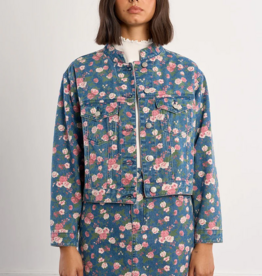 Molly Bracken Bobby Floral Printed Denim Jacket *Only One Left - XL*