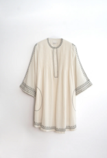 Indi and Cold Kristy Contrast Embroidered Dress