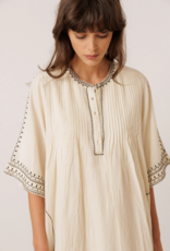 Indi and Cold Kristy Contrast Embroidered Dress