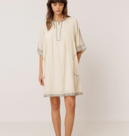 Indi and Cold Kristy Contrast Embroidered Dress