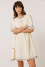 Indi and Cold Kristy Contrast Embroidered Dress