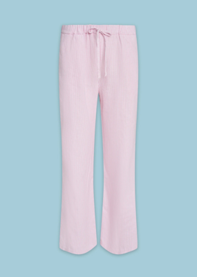 ASTRID Candy Pink Striped Linen Pant